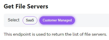 What is the SaaS and Customer Managed Labels defined in every endpoint documentation?